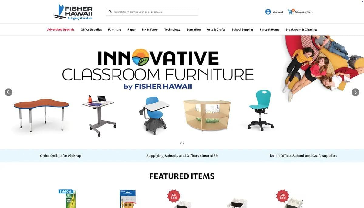 Fisher Hawaii BigCommerce