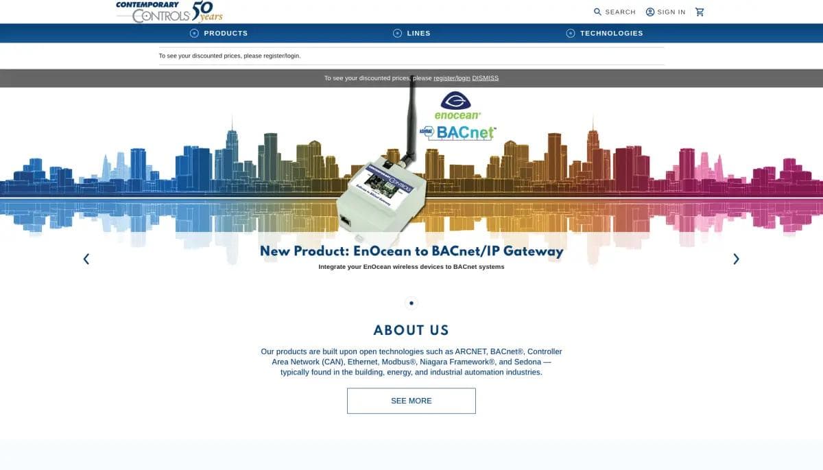 Contemporary Controls Europe on BigCommerce