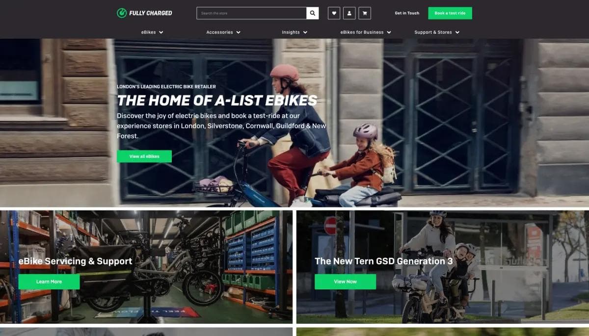 Fully Charged eBikes on BigCommerce