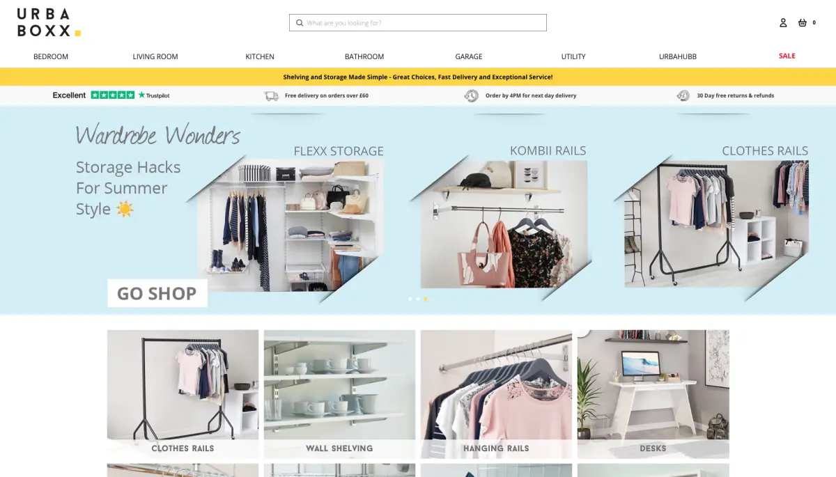 Urbaboxx ecommerce case study - Custom BigCommerce development for retail display solutions ...